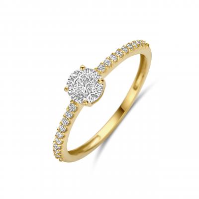 14kt gouden ring 